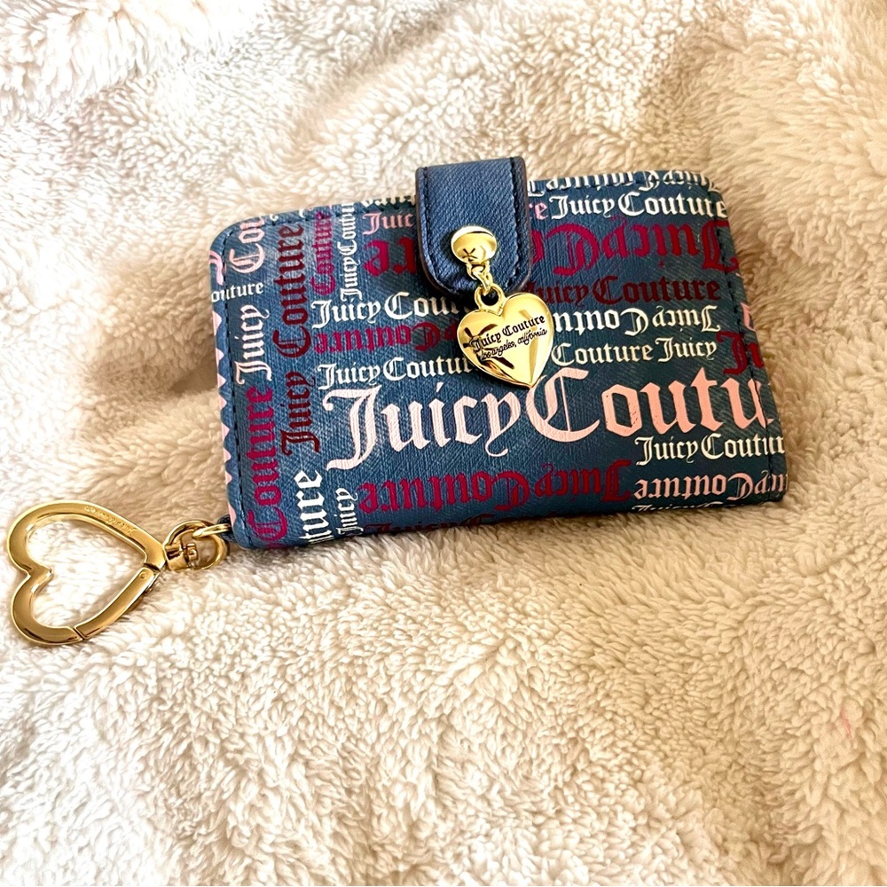 JUICY COUTURE Logo Denim Color Wallet✨